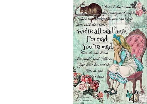 Alice In Wonderland Business Card
