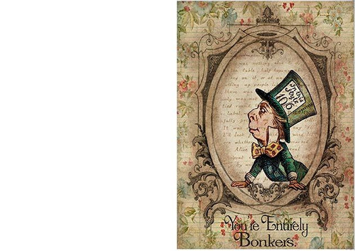 Alice In Wonderland Business Card