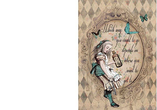Alice In Wonderland Business Card