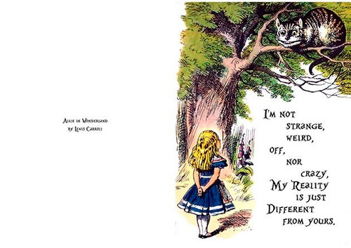 Alice In Wonderland Business Card