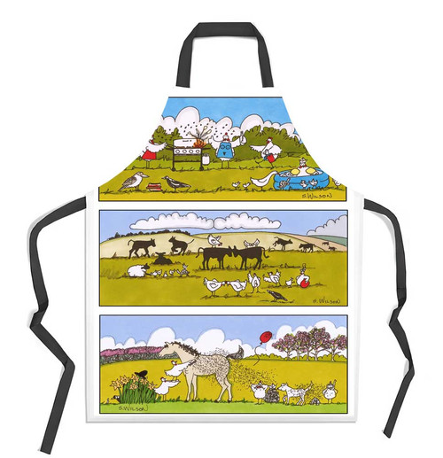 SW06_APW Chooks at work illustrated by Sally Wilson

Quintessentially Australian design on a apron.

Designed and made in Australia.

Art by Sally Wilson, NSW


Product - Apron

Material: 100% Cotton 275GSM

Style - Printed and sewn

Brand - Koton Kraft

Made In Australia