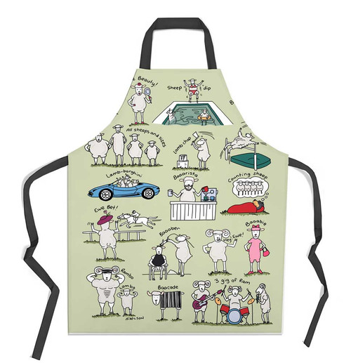 SW17_APW Sheep Puns, illustrated by Sally Wilson

Quintessentially Australian design on a apron.

Designed and made in Australia.

Art by Sally Wilson, NSW


Product - Apron

Material: 100% Cotton 275GSM

Style - Printed and sewn

Brand - Koton Kraft

Made In Australia