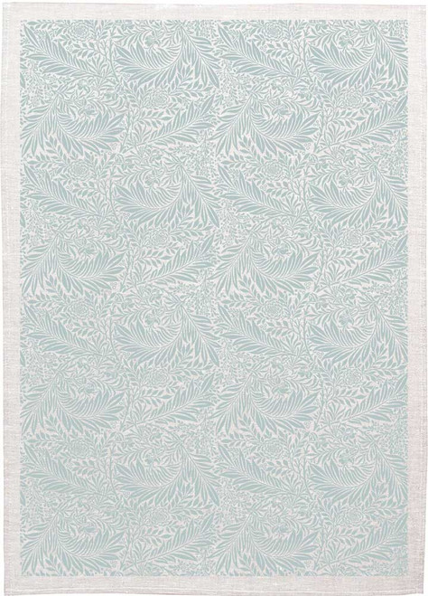 William Morris Tea Towel WM04 lightblue leaves