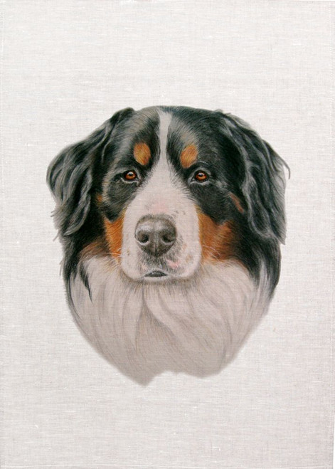 Dog Printed On Tea Towel