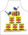 GL015_APW  Happy little vegemite.  Quintessentially Australian  design on a apron. Designed and made in Australia.  Art by Grant Lennox, Tasmania