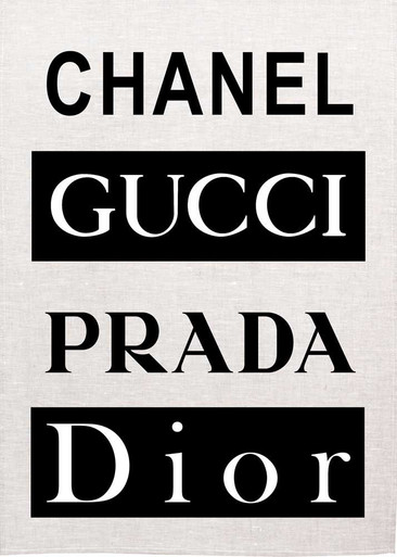 【新品】インテリアパネル GUCCI  PRADA DIOR CHANEL Chanel, Gucci, Prada, Dior, Printed Tea Towel, Made In Australia