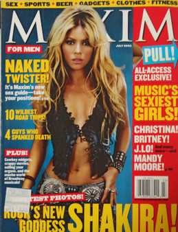 Shakira Maxim Magazine July 2002