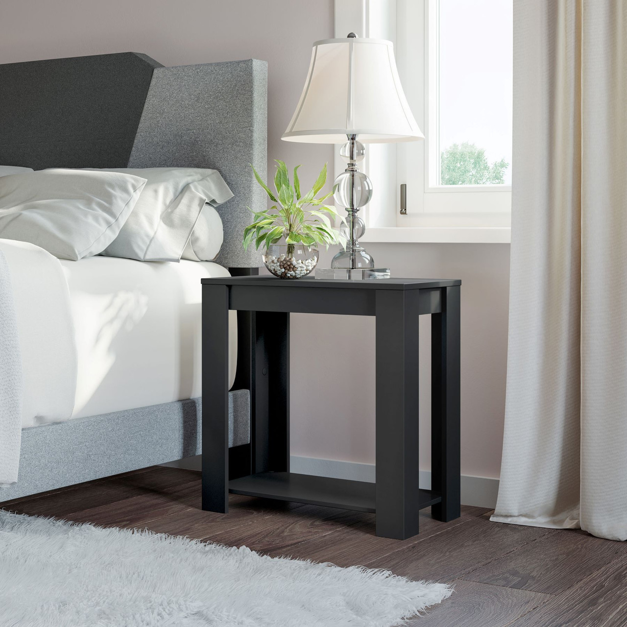 Buy BRISBANE BLACK NIGHTSTAND on Sale in Hilo on the Big Island ? Yamada Furniture