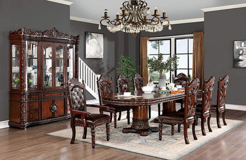 Canyonville 8 Pc. Dining Table Set (2AC+6SC) (CM3144T-9PC)