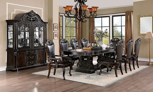 Lombardy 6 Pc. Dining Table Set (2AC+4SC) (CM3146T-7PC)