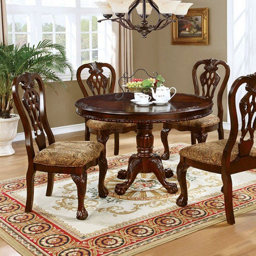Elana 4 Pc. Round Dining Table Set (CM3212RT-5PC)