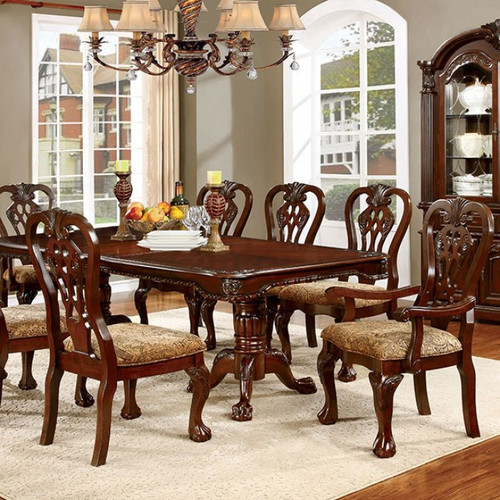 Elana 6 Pc. Dining Table Set (2AC+4SC) (CM3212T-7PC)