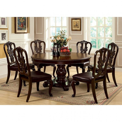 Bellagio 4 Pc. Dining Table Set (CM3319RT-5PC-FABRIC)