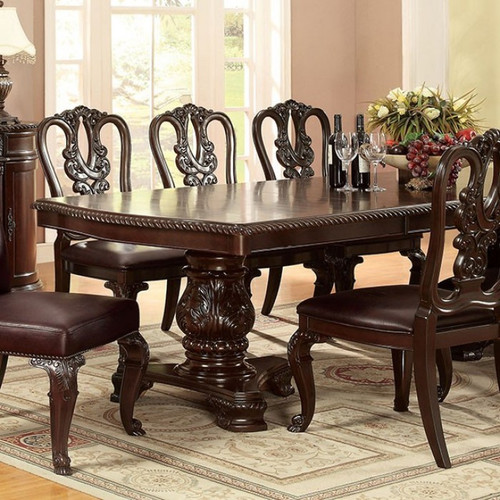 Bellagio 7 Pc. Dining Table Set (CM3319T-7PC-WOOD)