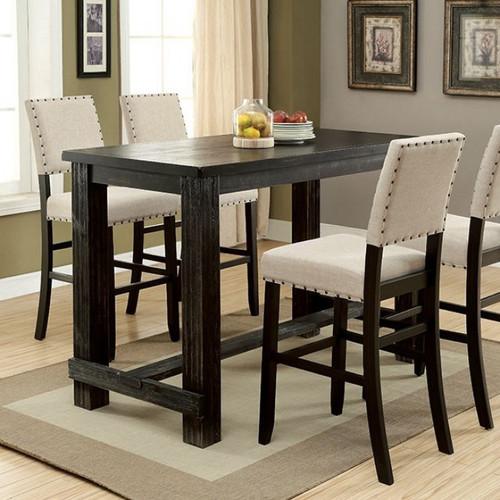 Sania 4 Pc. Bar Table Set, Antique Black (CM3324BK-BT-5PC)