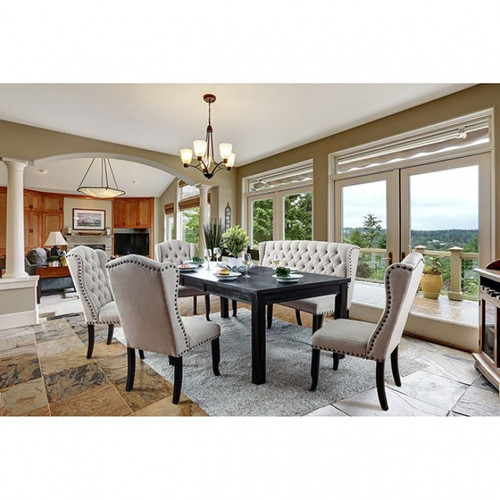 Sania 9 Pc. Dining Table Set (CM3324BK-T-84-9PC)