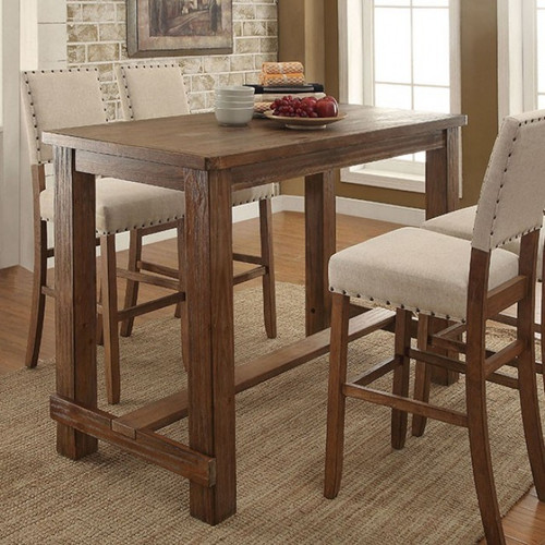 Sania 4 Pc. Bar Table Set, Rustic Oak (CM3324BT-5PC)