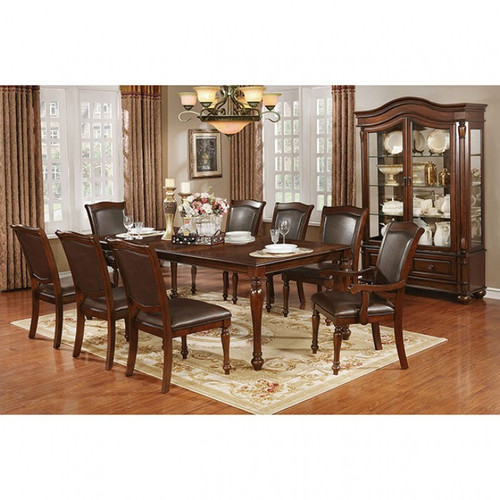 Sylvana 8 Pc. Dining Table Set (2AC+6SC) (CM3453T-9PC)