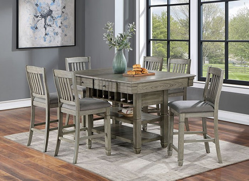Anaya 6 Pc. Counter Ht. Table Set (CM3512GY-PT-7PC)