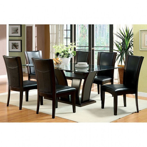 Manhattan 6 Pc. Dining Table Set (CM3710T-WH-7PC)