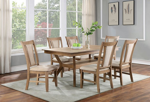 Upminster 6 Pc. Dining Table Set (CM3984NT-T-7PC)
