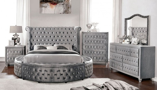 Sansom 4 Pc. Queen Bedroom Set w/ 2NS (CM7178GY-Q-5PC-2NS)