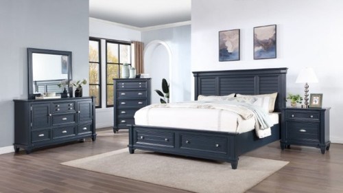Manzanillo 3 Pc. Queen Bedroom Set (CM7470BL-Q-4PC)