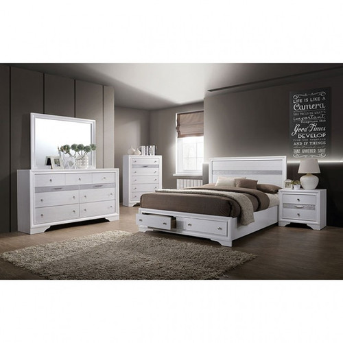 Chrissy 4 Pc. Queen Bedroom Set w/ 2NS (CM7552Q-5PC-2NS)