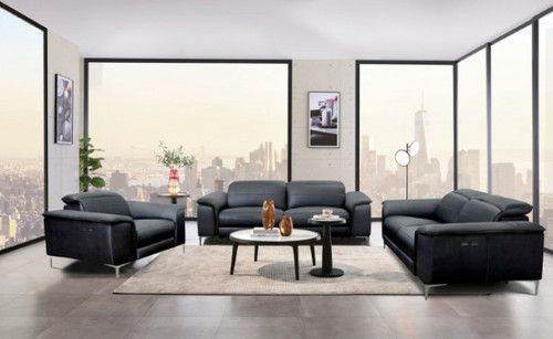 Ascona Power Sofa + Loveseat (CM9927BK-PM-2PC)