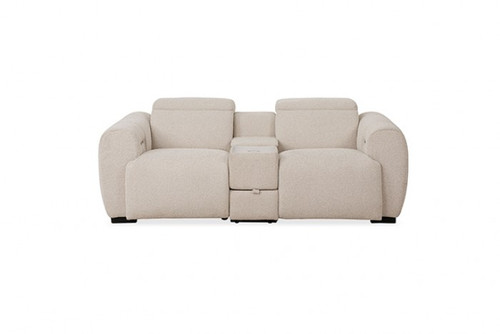 Thaddea Power Loveseat, White (CM9934WH-LV-PM-PK)