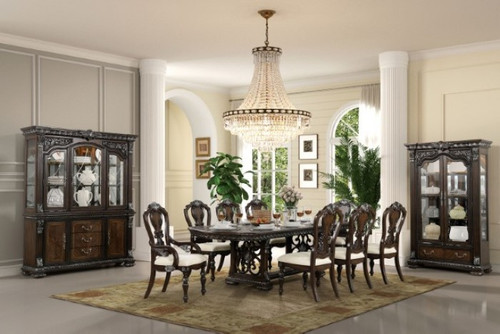 Promenade 6 Pc. Dining Table Set (2AC+4SC) (FM31002DB-T-7PC)