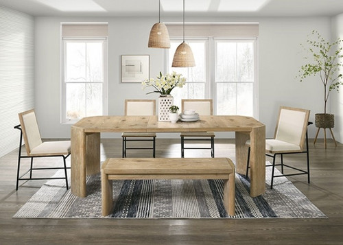 Edenbridge 5 Pc. Dining Table Set w/ Bench (FM3220AK-T-6PC-BN)