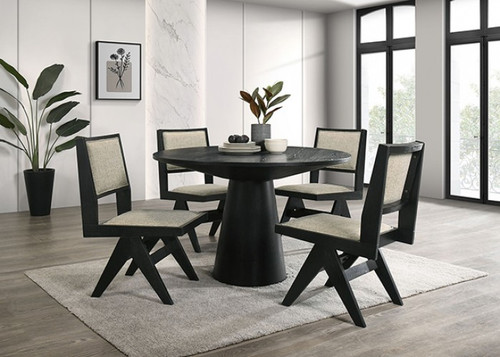 Tottenham 4 Pc. Dining Table Set (FM3222BK-RT-48-5PC)