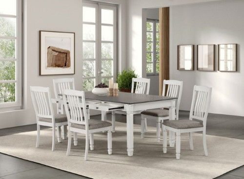 Pendola 6 Pc. Dining Table Set (FM3427WH-T-7PC)