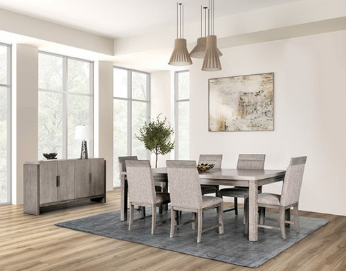 Gristalt 7 Pc. Dining Table Set (FM3597GY-T-7PC)