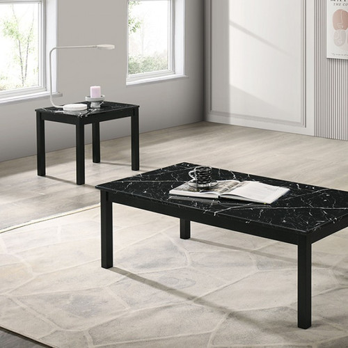 Findlay 2 Pc. Table Set, Black (FM42900BK-3PK)