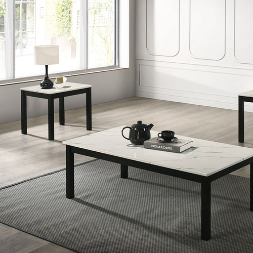 Findlay 2 Pc. Table Set, White (FM42900WH-3PK)
