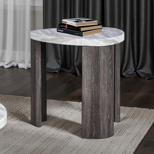 Levis Triangle End Table (FM44006GY-E)
