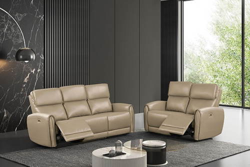 Schlieren Power Sofa + Loveseat (FM6012BG-PM-2PC)