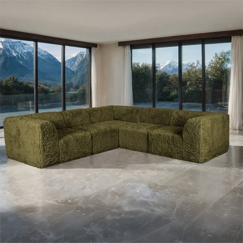Nappi L-Sectional C, Olive Green (FM62102GR-SECT-C)