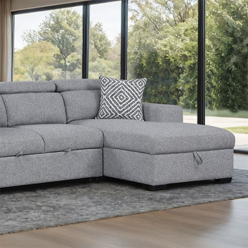 Chatteris Right-Chaise Sectional (FM64000GY-SECT-R)