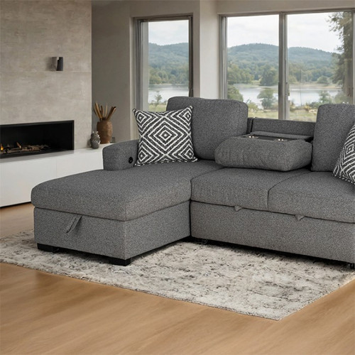 Chatham Left-Chaise Sectional (FM64005GY-SECT-L)