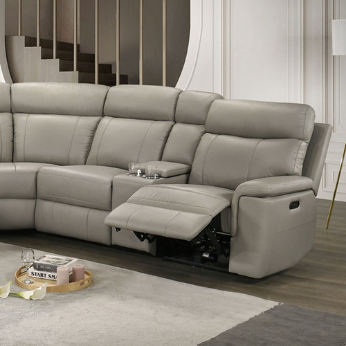 Oliverus Power Sectional, Taupe (FM69009TP-SECT-PM)