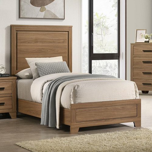 Panelli Full Bed, Chestnut Brown (FM72017BR-F-BED)
