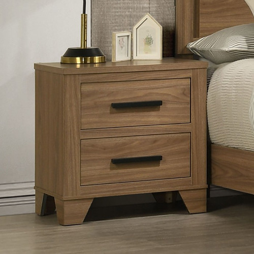 Panelli Nightstand, Chestnut Brown (FM72017BR-N)
