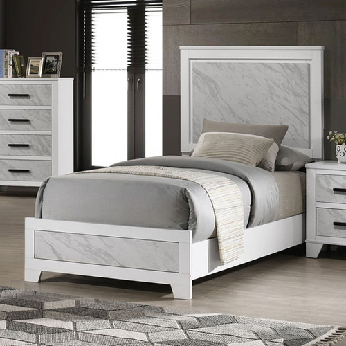 Darlene Twin Bed (FM72018WH-T-BED)