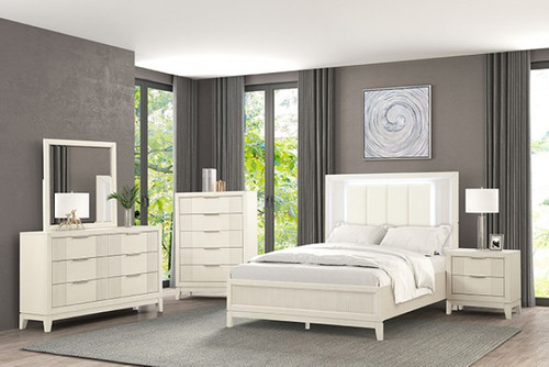 Isadore 3 Pc. Queen Bedroom Set (FM7700WH-Q-4PC)