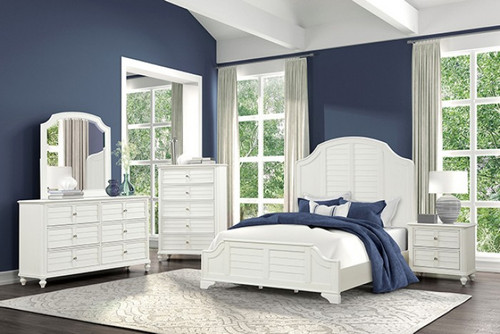 Whitehaven Queen Bed, Antique White (FM7708WH-Q-BED)
