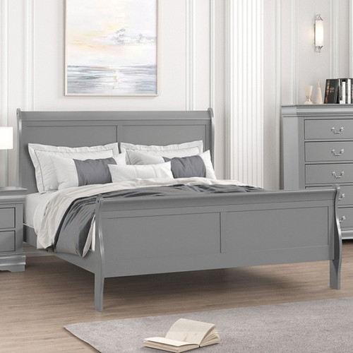 Louis Philippe 4 Pc. Queen Bedroom Set w/ Chest (FM7866GY-Q-5PC-CHEST)