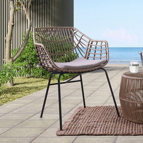 Nya Outdoor Chair 4Pc/Carton, Natural (FM80002NT-CH-4PK)